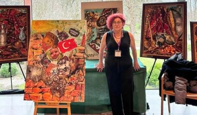 Sergideki tek Türk sanatçı