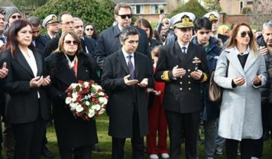 İngiltere’deki Türk Deniz Şehitliği’nde Çanakkale şehitleri anıldı