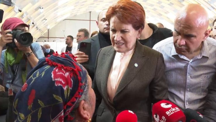 Depremzededen Akşener’e: Dışarıda yatıyoruz, çadırımız yok