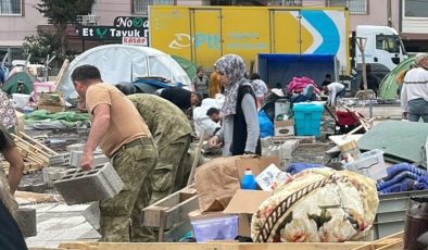 İskenderun’da gönüllülerin kurduğu çadırkenti kaymakamlık kapattı