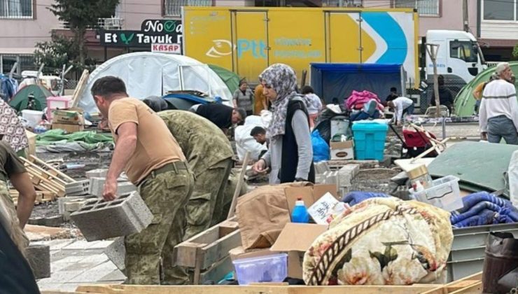 İskenderun’da gönüllülerin kurduğu çadırkenti kaymakamlık kapattı