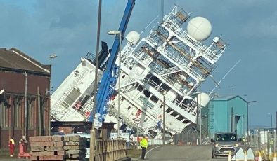 Multiple people injured as large ship dislodges in dry dock sparking ‘major incident’