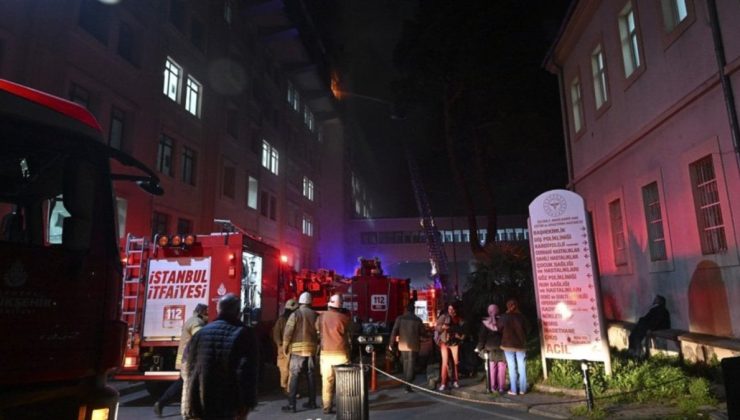 Üsküdar’da hastanede çıkan yangın söndürüldü