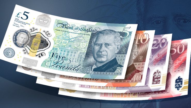 Charles artık banknotlarda