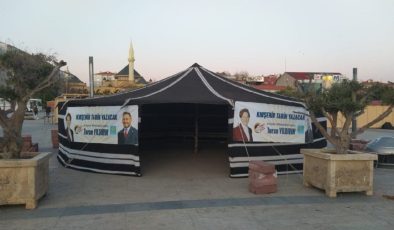 AKP şikayet etti İYİ Parti’nin Yörük çadırı kaldırıldı