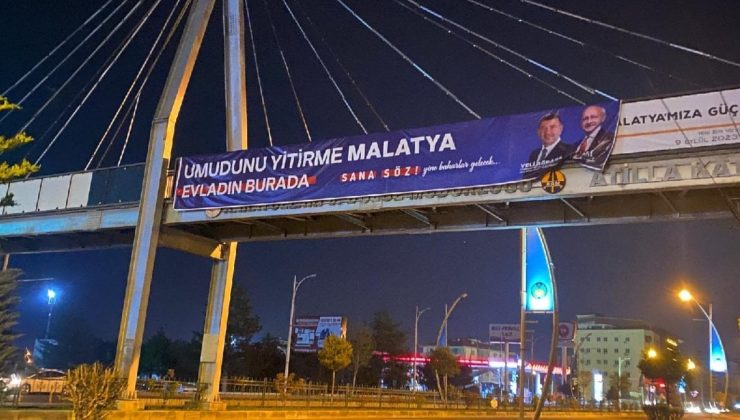 AKP’li belediye ile CHP arasında afiş polemiği