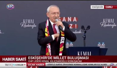 CANLI YAYIN: Kılıçdaroğlu, Eskişehir’de halka sesleniyor