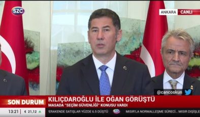 CANLI YAYIN Kılıçdaroğlu ile görüşen Oğan’dan seçim güvenliği açıklaması