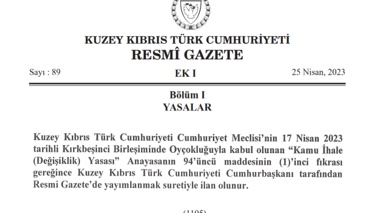 AKSA’ya özel yasa yürürlükte