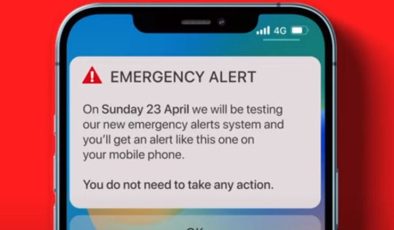 Date and time set for UK’s first nationwide test of emergency alert system