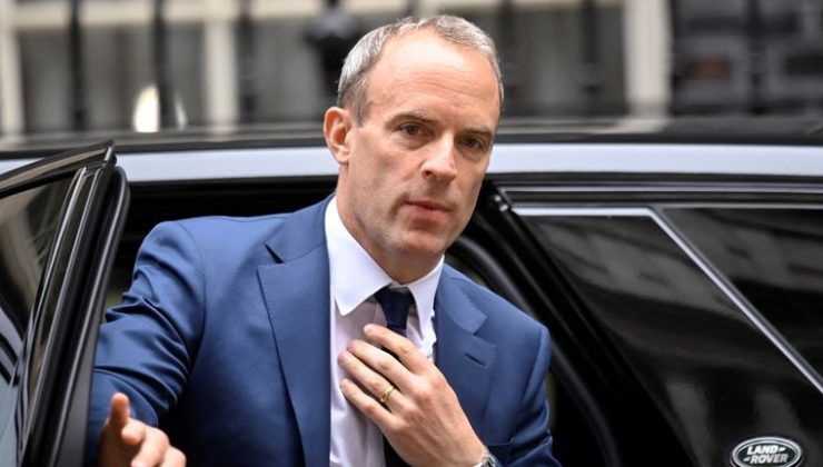Dominic Raab says he left office with his ‘head held high’ after resigning over bullying report