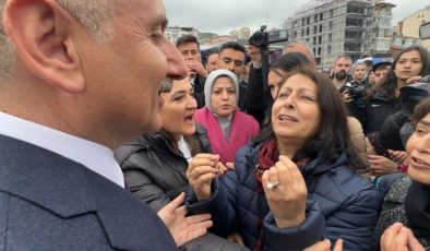 Trabzon’da kadınlardan Bakan Karaismailoğlu’na Mehmet Cengiz tepkisi