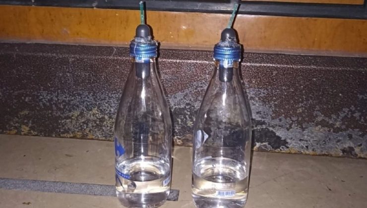 Boşanmak isteyen eşe molotoflu tehdit