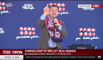 Ekrem İmamoğlu Zonguldak’ta konuşuyor