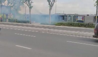 İstanbul’da tramvayda yangın paniği: Çok sayıda ekip olay yerinde