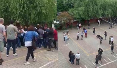 Kadıköy’de okul bahçesindekilere böyle saldırdılar