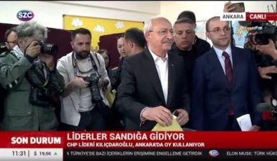 Kemal Kılıçdaroğlu, eşi birlikte oy kullandı