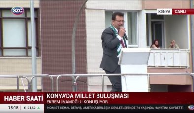 SÖZCÜ TV CANLI YAYIN İmamoğlu, Konya’da konuşuyor