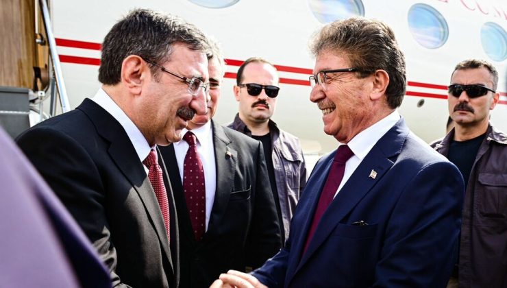 Türkiye Cumhurbaşkanı Yardımcısı Yılmaz, KKTC’ye geldi