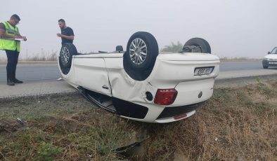 Korkuteli – Mutluyaka kavşakları arasında alkollü sürücü kazaya neden oldu