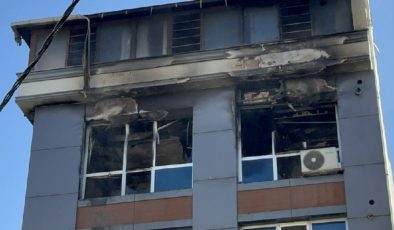Apart otelde yangın: 2 kişi yaralandı