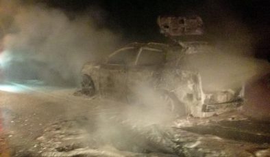Bolu’da tünelde cip yandı: Ulaşım 2 saat durdu