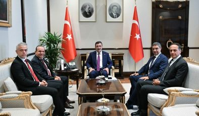 Ataoğlu Türkiye Cumhurbaşkanı Yardımcısı Yılmaz’la görüştü