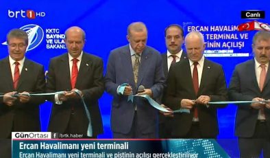 Ercan’ın yeni terminali resmen açıldı