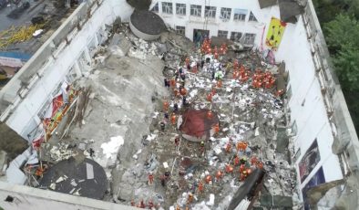 Çin’de bir okulun spor salonunun çatısı çöktü: 11 ölü