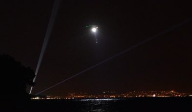 Antalya’daki orman yangınına gece görüşlü helikopterle müdahale