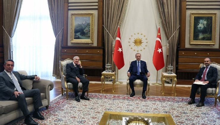 Erdoğan, Rahmi Koç ve Ali Koç’la bir araya geldi