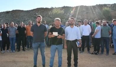 Erdoğan’ın açılışını yaptığı madende işçiler, maaş zammını protesto etti