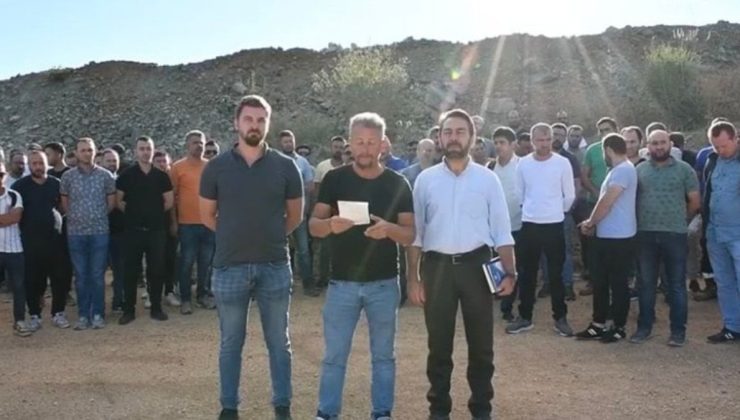 Erdoğan’ın açılışını yaptığı madende işçiler, maaş zammını protesto etti