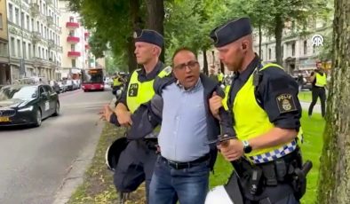 İsveç’te Kur’an-ı Kerim yakılmasına karşı çıkan kalp hastası Pakistanlıya polis müdahale etti