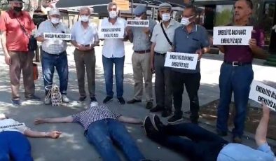 Ankara’da ‘açız, ölüyoruz’ eylemi