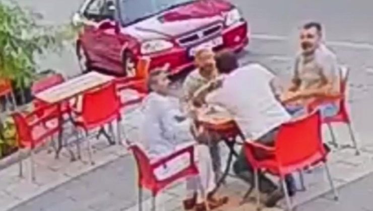 Çay içerken sırtına yorgun mermi böyle isabet etti