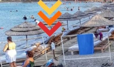 Datça’da plaja girecek vatandaşlara bariyerli engel