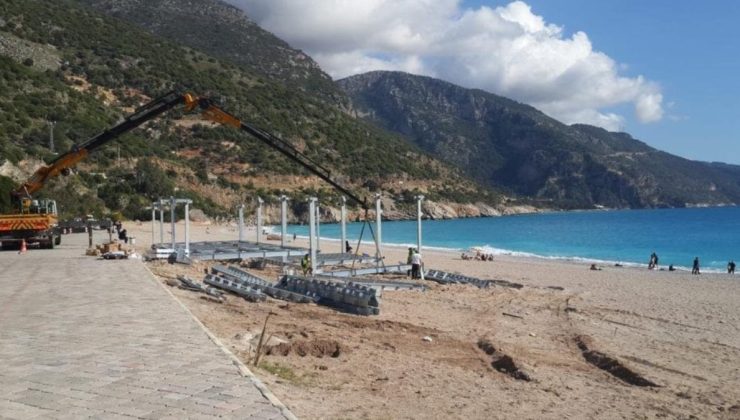 Muğla Belcekız sahilindeki yapılaşmaya tepki