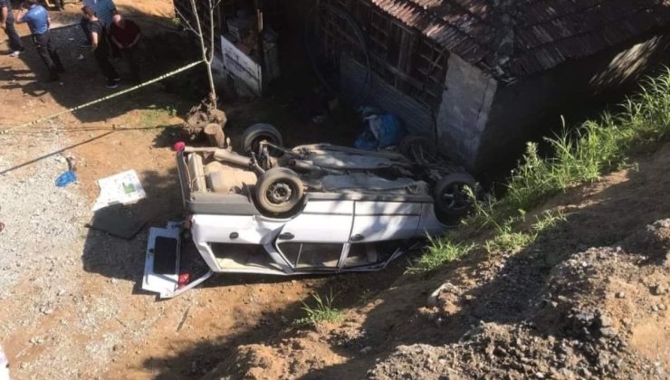 Ordu’da otomobil, evin bahçesine düştü: 3 ölü, 2 yaralı