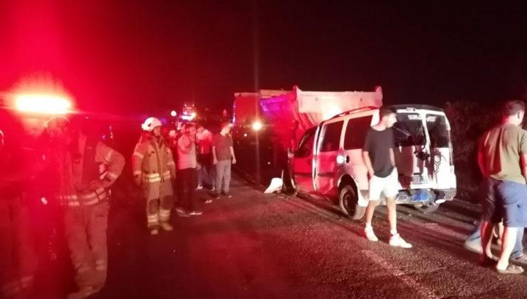 Silivri’de trafik kazası 1 ölü, 1 yaralı