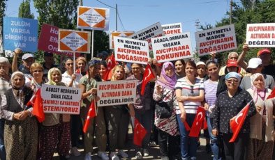 Sivas’ta köylüler açılmak istenen madene karşı eylem yaptı