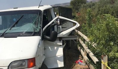 Tarım işçilerini taşıyan araç kaza yaptı: 1 ölü