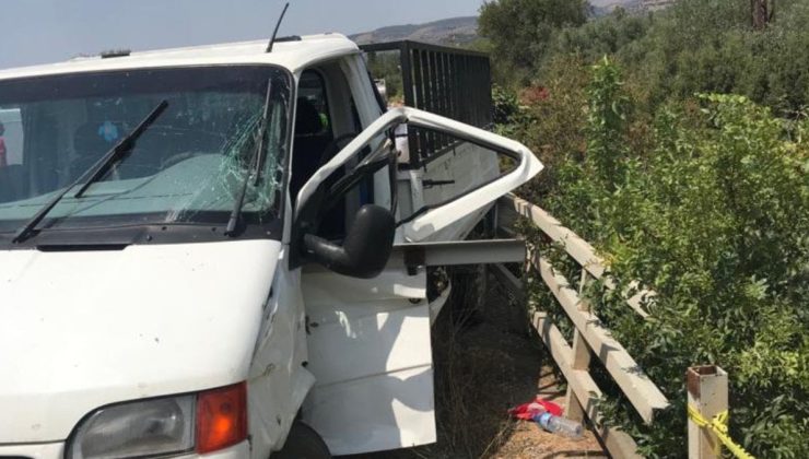 Tarım işçilerini taşıyan araç kaza yaptı: 1 ölü