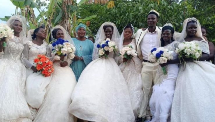 Uganda’da bir adam aynı günde 7 kadınla evlendi