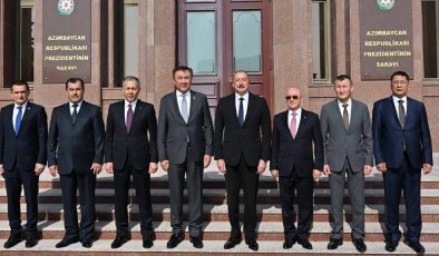 TDT bakanları Azerbaycan Cumhurbaşkanı Aliev tarafından kabul edildi