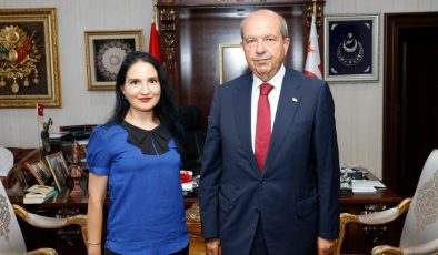 40 ülkeden 200 rakibi geride bırakmıştı… Tatar, Kıbrıs Türkü  Prof. Dr. Şenvar’ı ağırladı