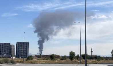 Ankara’da sanayi sitesinde yangın