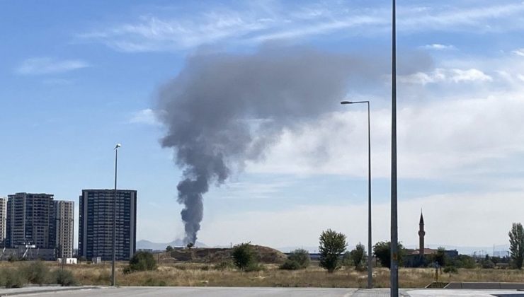 Ankara’da sanayi sitesinde yangın