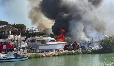 Antalya’da orman yangını: Teknelere sıçradı