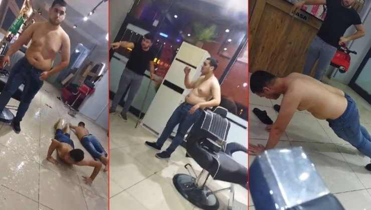 Berberden çıraklarına akılalmaz muamele